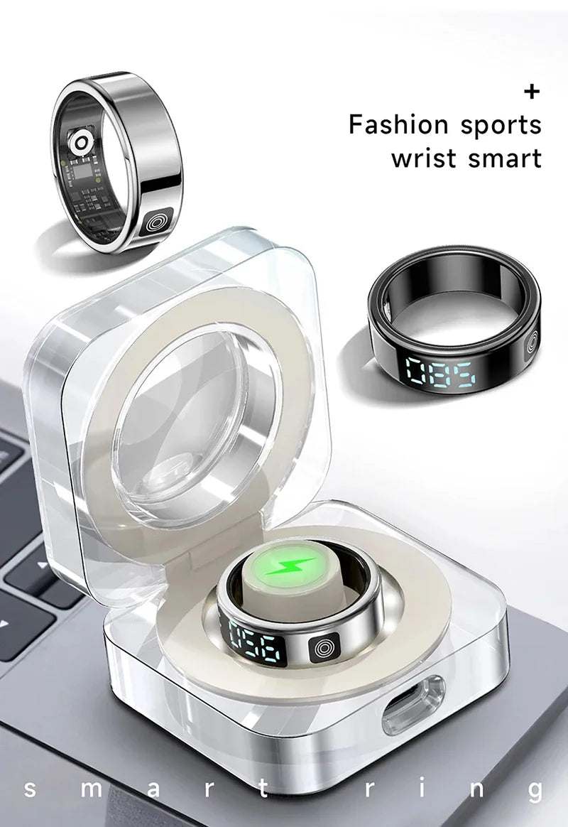 Smart Ring Men Women LED Display Screen