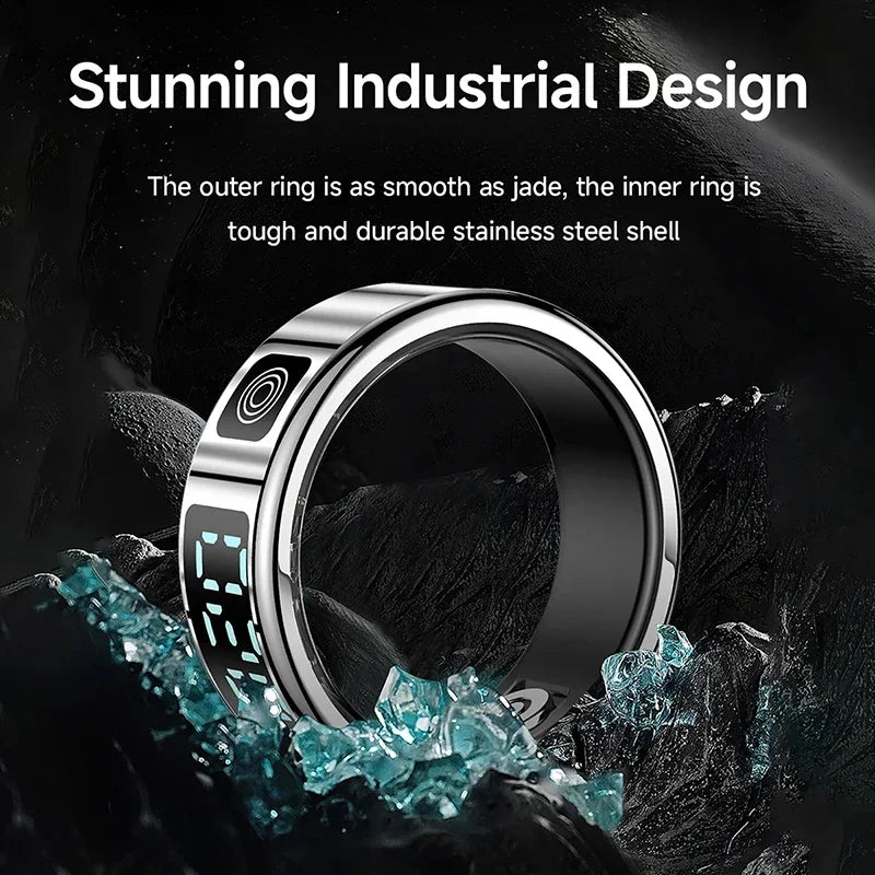 Smart Ring Men Women LED Display Screen