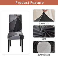 Printing Elactic Chair Cover Spandex Stretch Chair Seat Cover Anti-dirty Chair Slipcovers for Dinner Room Office Wedding Party