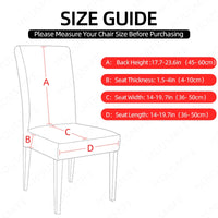 Printing Elactic Chair Cover Spandex Stretch Chair Seat Cover Anti-dirty Chair Slipcovers for Dinner Room Office Wedding Party